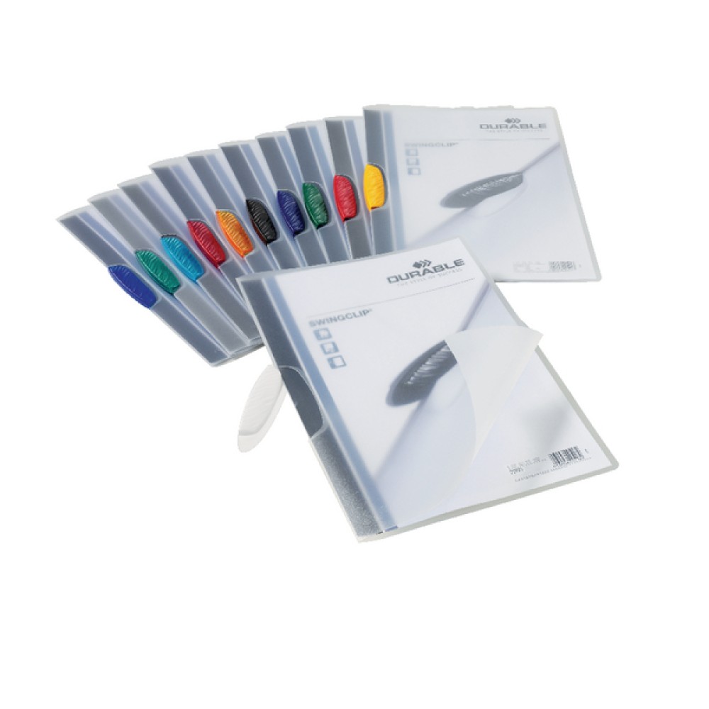 Durable Swingclip Clip Folders Assorted (25 Pack) 2260/00