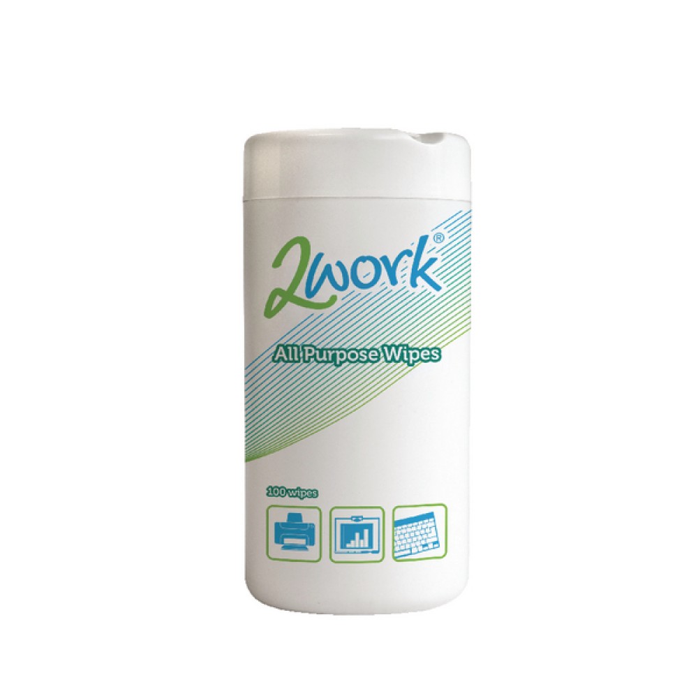 2Work All Purpose Wipes (100 Pack) DB57002