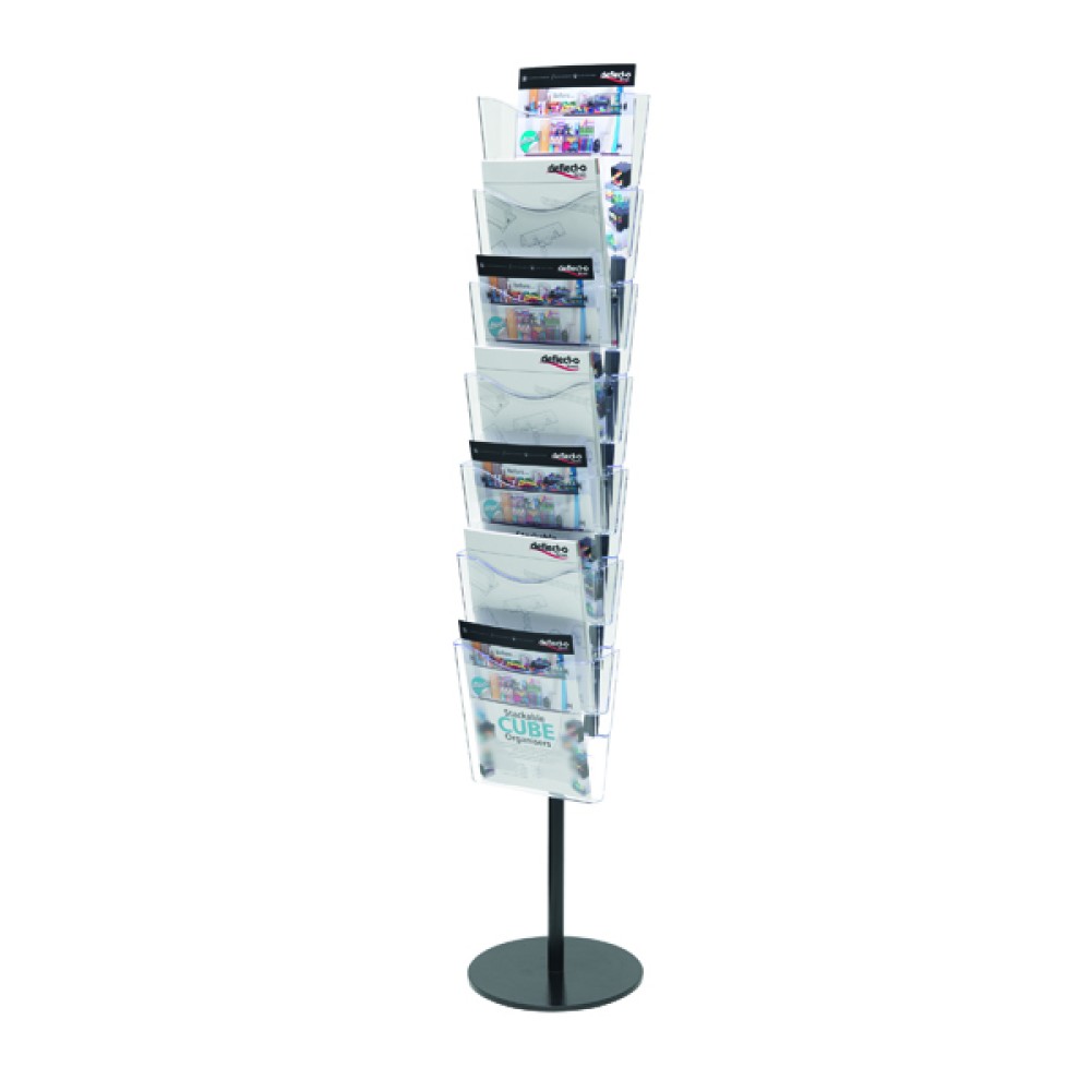 Deflecto 7 Pocket Literature File Floor Stand A4 CP082YTCRY