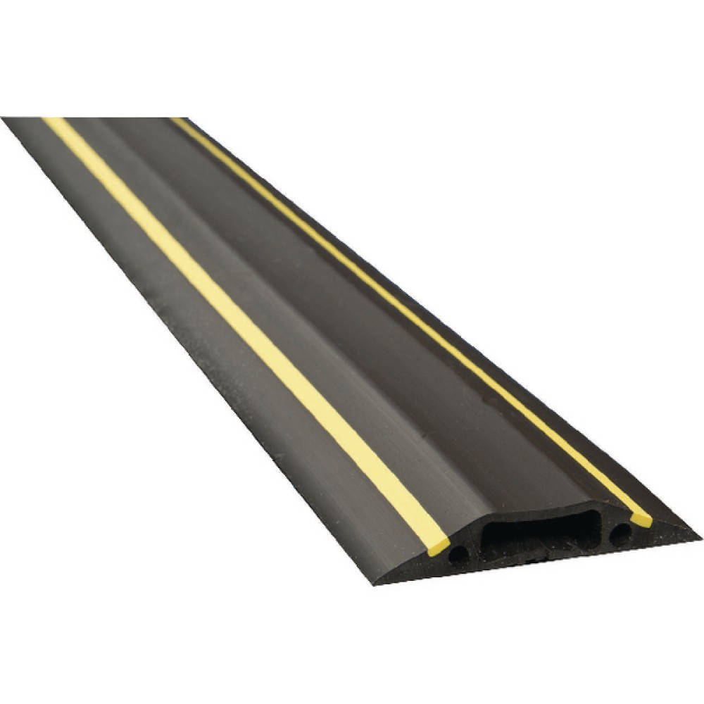 D-Line Black/Yellow Medium Hazard Duty Floor Cable Cover 9m FC83H/9M