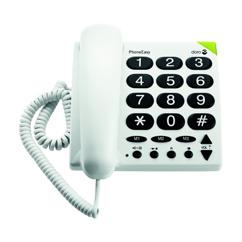 Doro Big Button TeleWhite Phone 311C