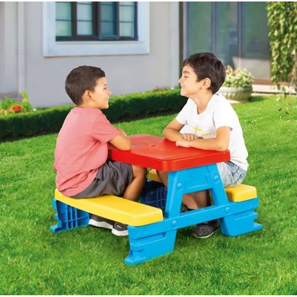 Dolu Toddlers Kids Picnic Table For 4