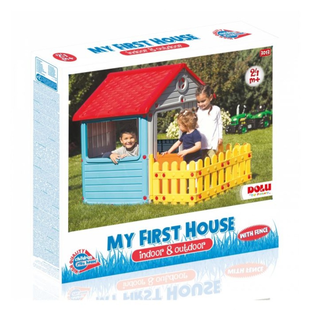 Dolu My First House with Fence Kids Playhouse