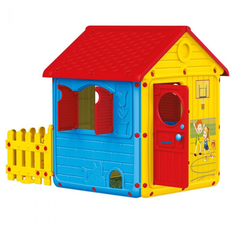 Dolu My First House with Fence Kids Playhouse