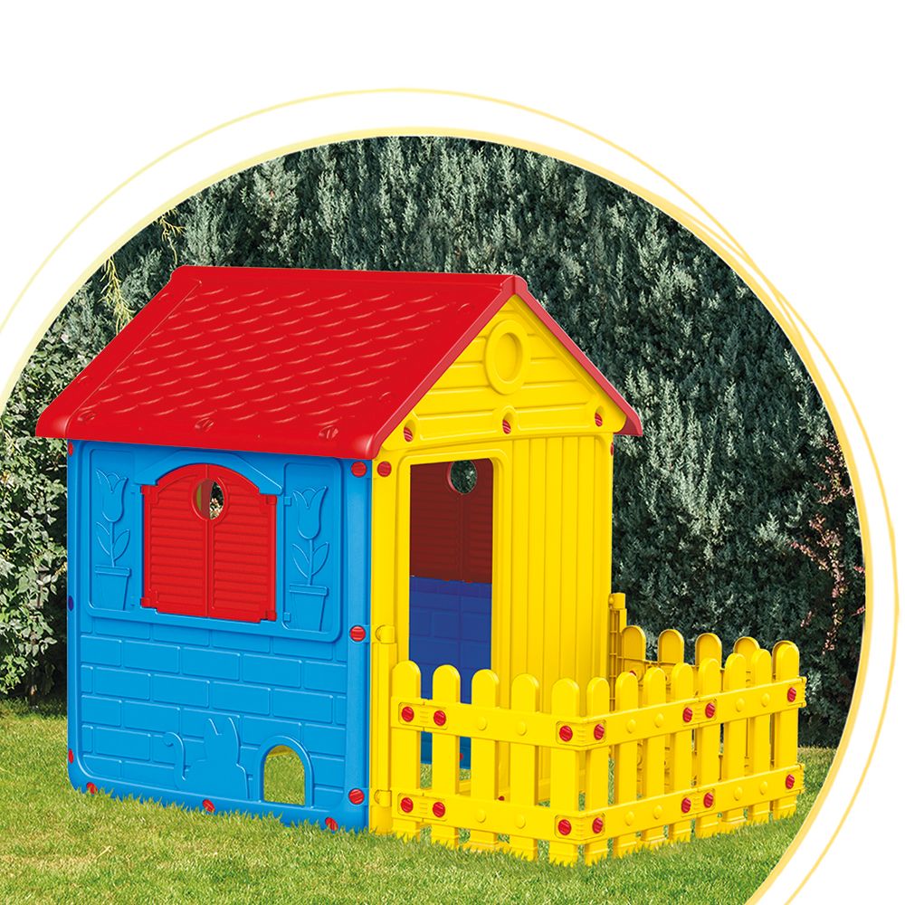 Dolu My First House with Fence Kids Playhouse