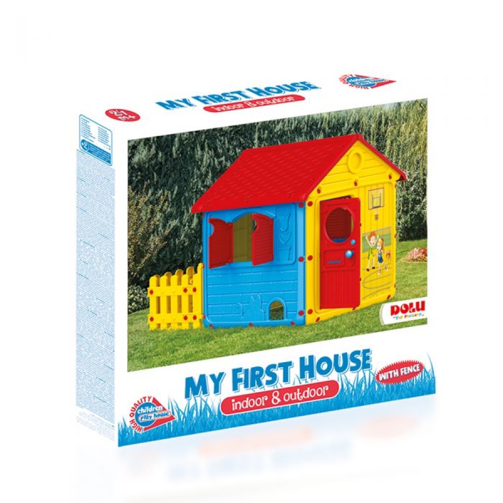 Dolu My First House with Fence Kids Playhouse
