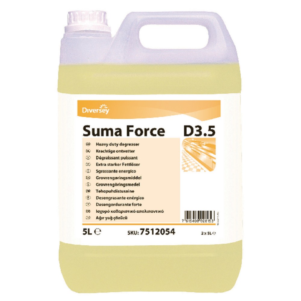 Diversey Suma D3.5 Heavy Duty Degreaser 5 Litre (2 Pack) 7512054