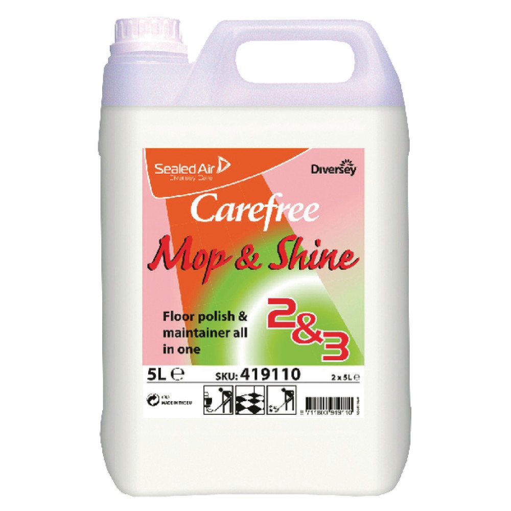 CareFree Mop and Shine Floor Polish 5 Litre (2 Pack) 419110