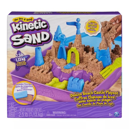 Kinetic Sand Ultimate Sandisfying Set with 2lb of Pink, Yellow and Teal  Play Sand - 6067345