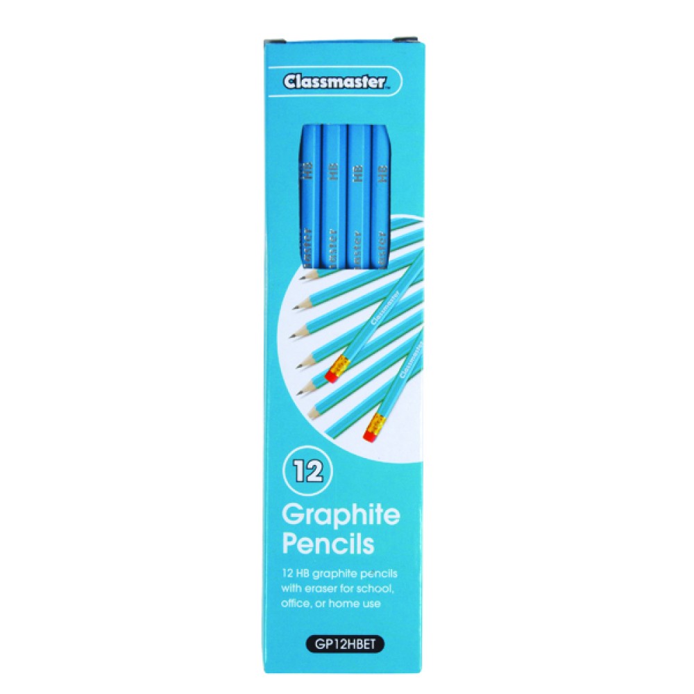 Classmaster HB Pencil Eraser Tip (12 Pack) GP12HBET