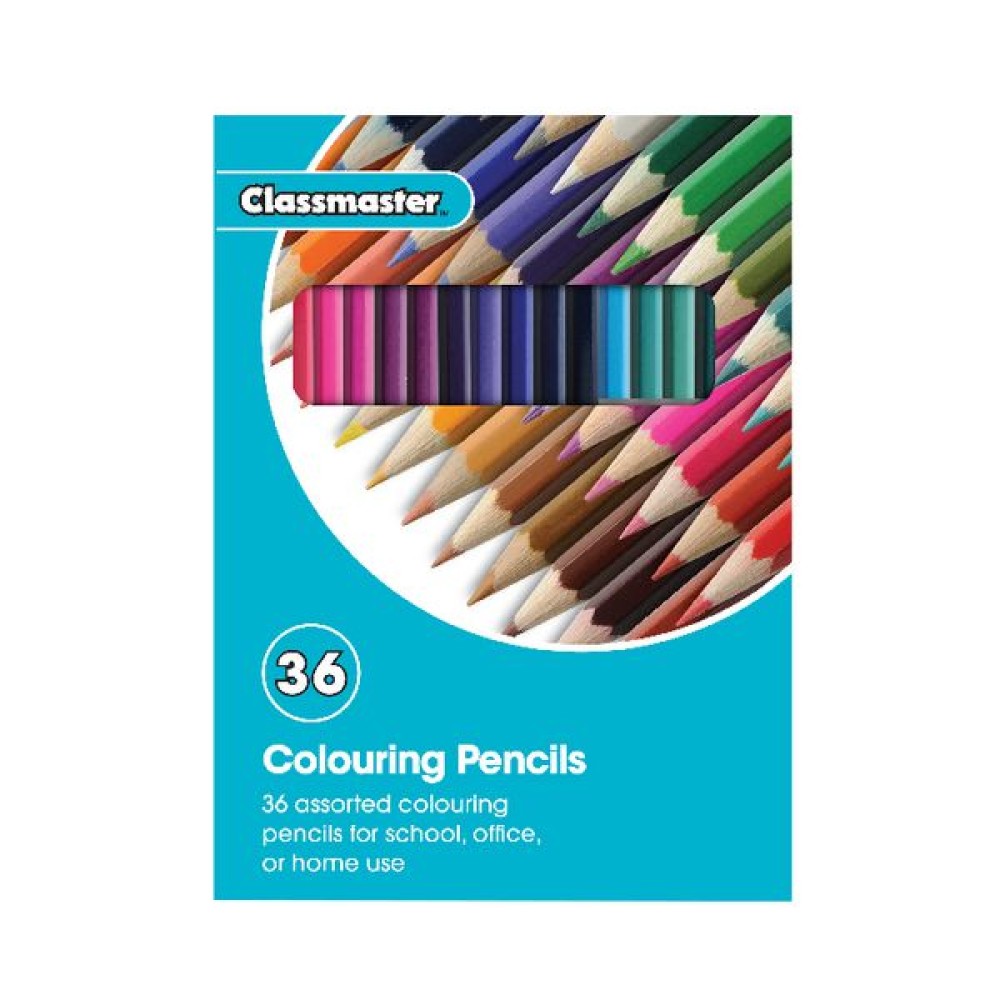 Classmaster Colouring Pencils Assorted (36 Pack) CPW36