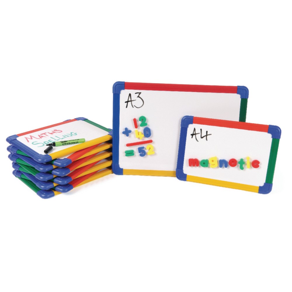 Show-me Magnetic Whiteboard A4 Gridded (10 Pack) MBA4/10