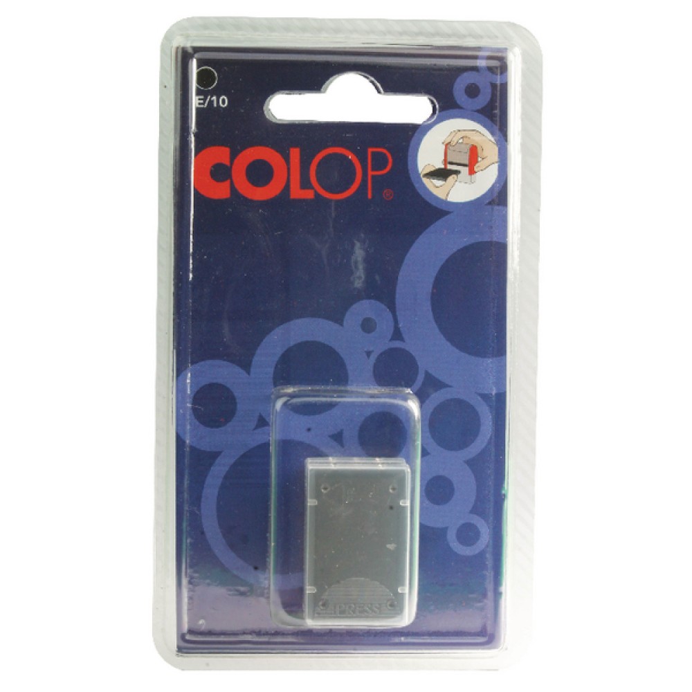 COLOP E/10 Replacement Ink Pad Black (2 Pack) E10BK