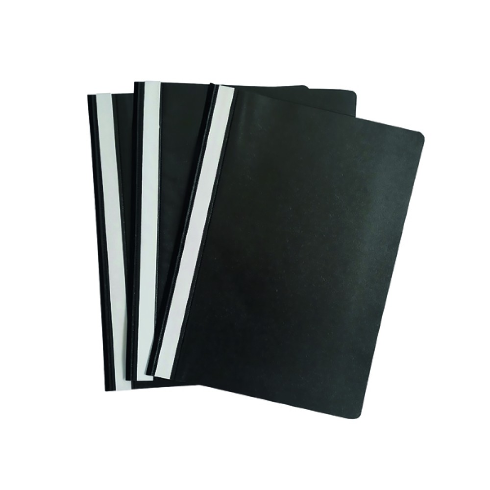 Graffico Project Folder A4 Black (100 Pack) EN06041