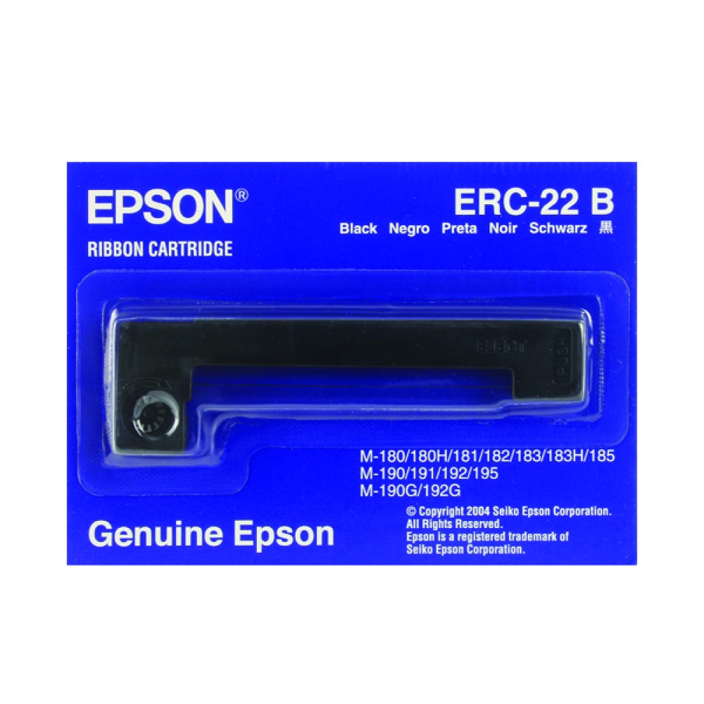 Epson ERC22B Black Fabric Ribbon C43S015358