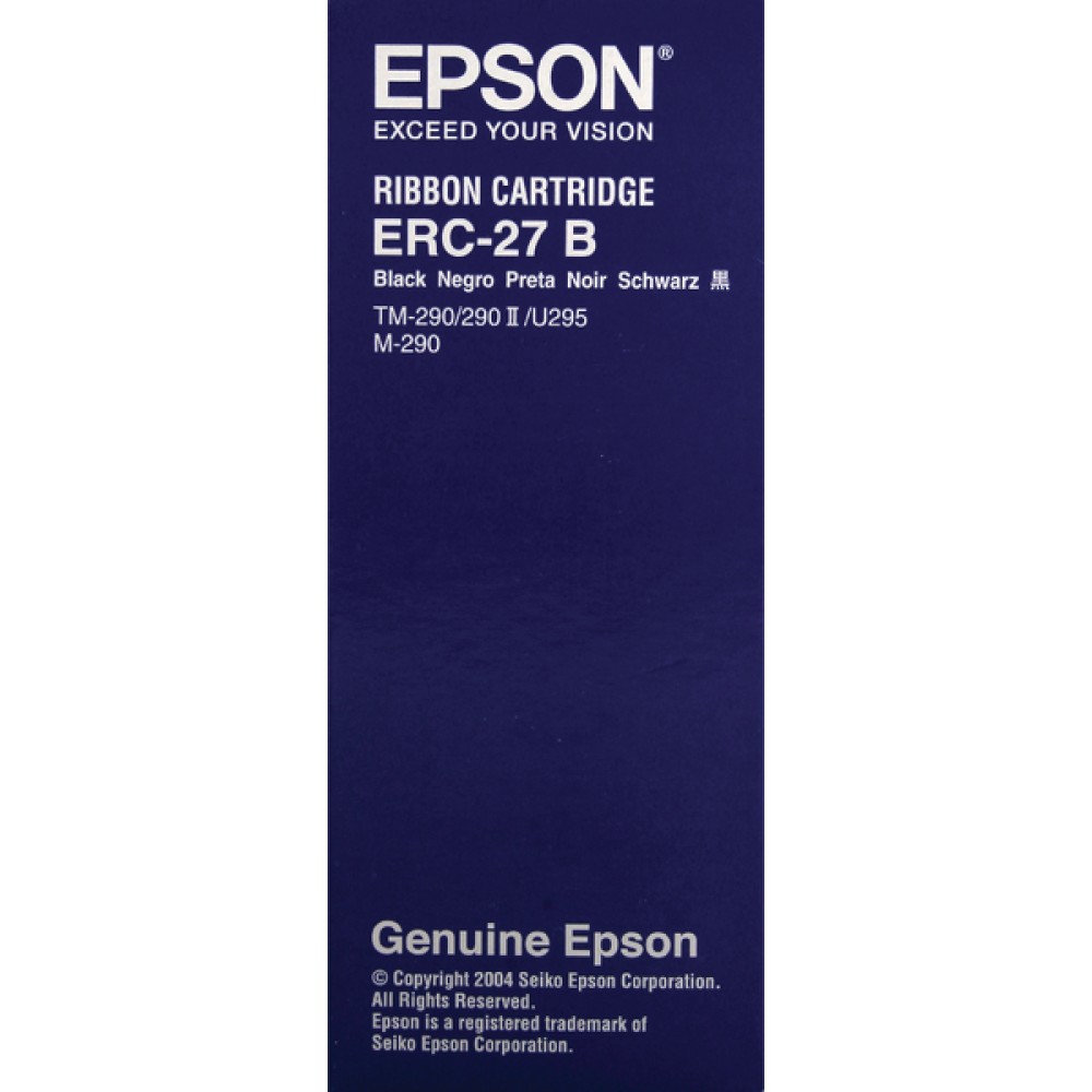 Epson ERC27 Black Fabric Ribbon For TM-U290/M-290 C43S015366