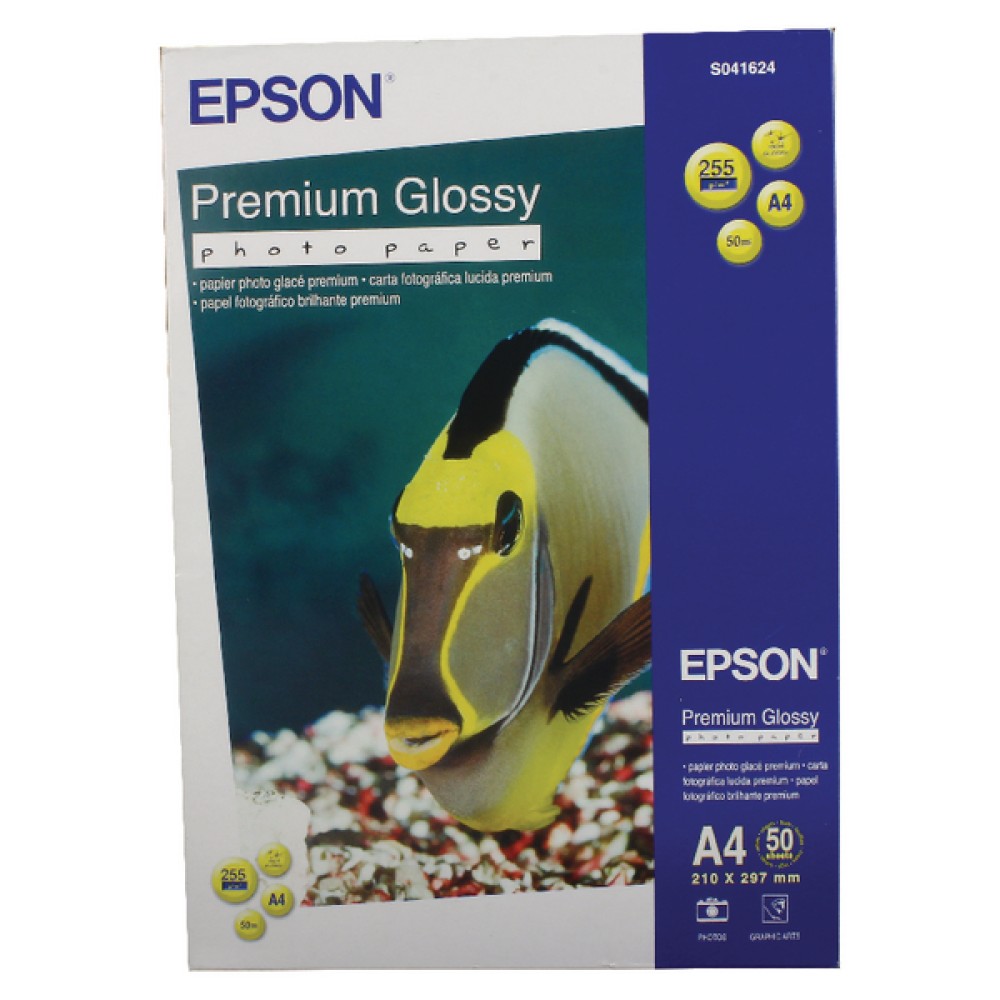 Epson Premium Glossy A4 Photo Paper (50 Pack) C13S041624