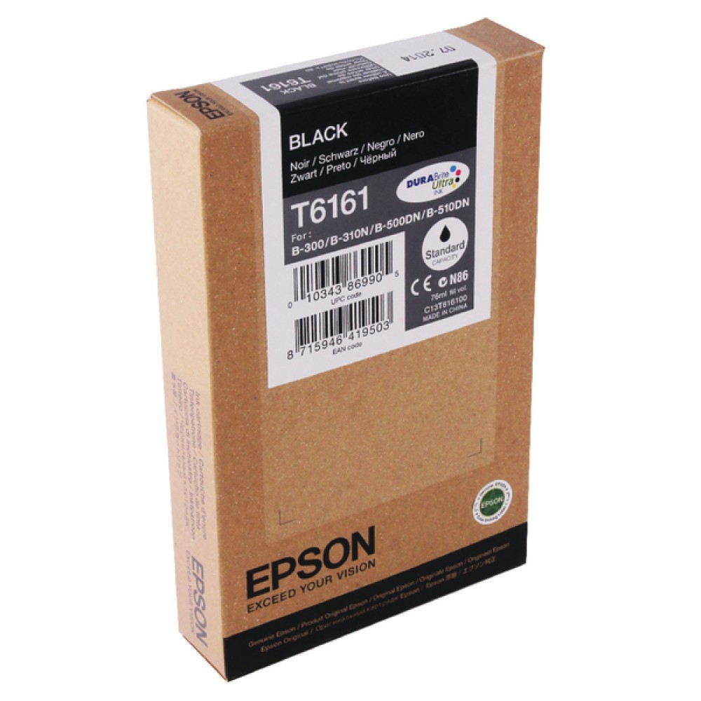 Epson T6161 Black B-500DN Inkjet Cartridge C13T616100