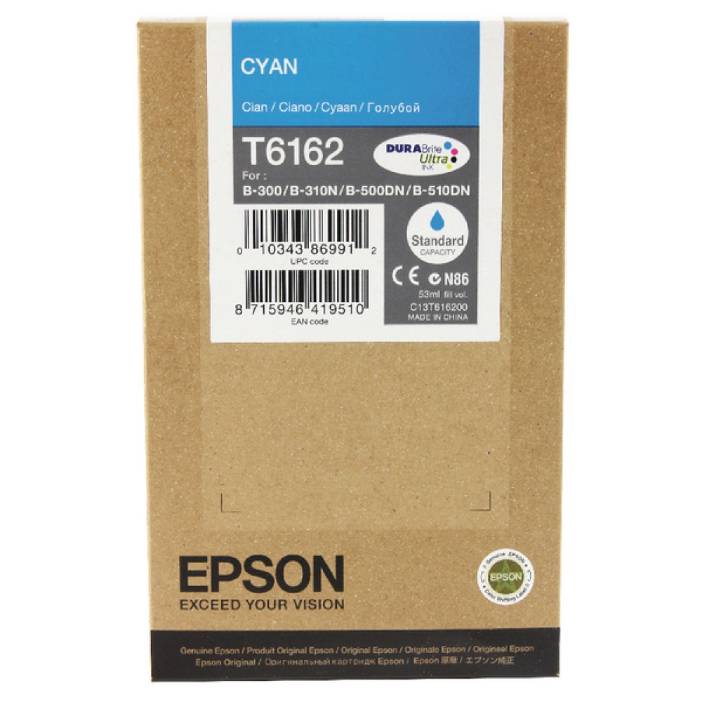 Epson T6162 Cyan B-500DN Inkjet Cartridge C13T616200