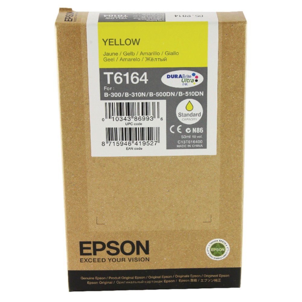 Epson T6164 Yellow B-500DN Inkjet Cartridge C13T616400