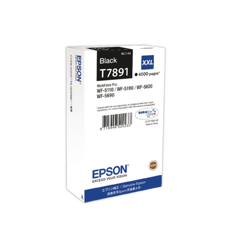 Epson Black Extra High Yield Inkjet Cartridge C13T789140 / T7891