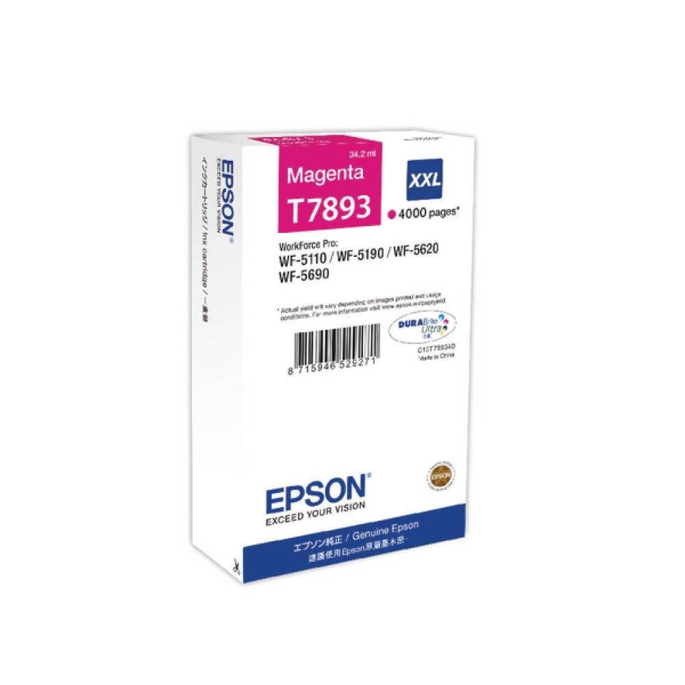 Epson Magenta Extra High Yield Inkjet Cartridge C13T789340 / T7893