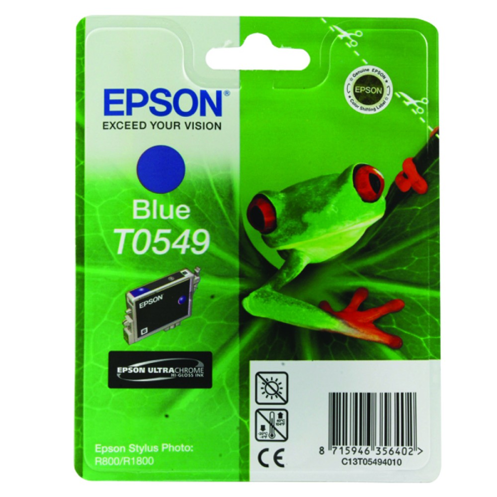 Epson T0549 Blue Inkjet Cartridge C13T05494010 / T0549