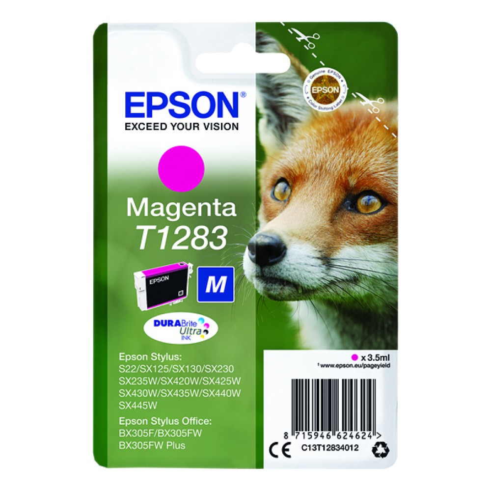 Epson T1283 Magenta Inkjet Cartridge C13T12834012