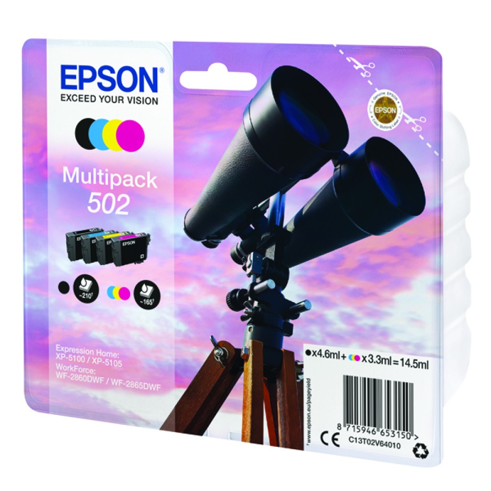 Epson Multipack 502 Ink 4-colours C13T02V64010
