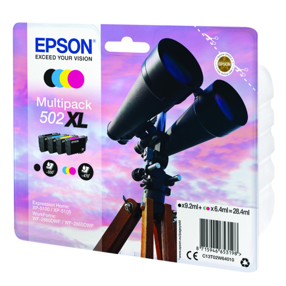 Epson Multipack 502XL Ink 4-colours C13T02W64010