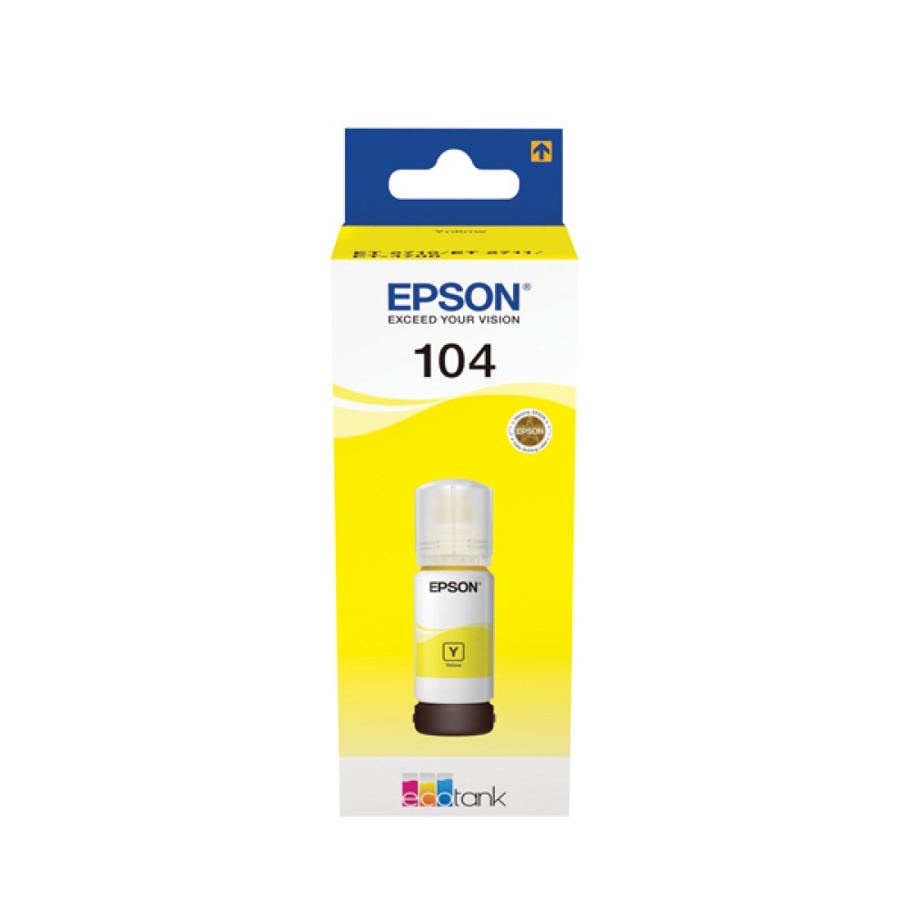104 EcoTank Yellow Ink Bottle C13T00P440
