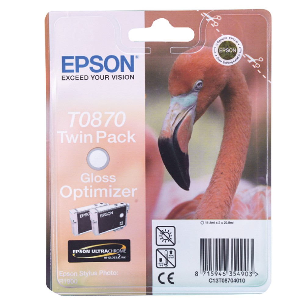 Epson T0870 Gloss Optimizer Twin Pack C13T08704010 / T0870