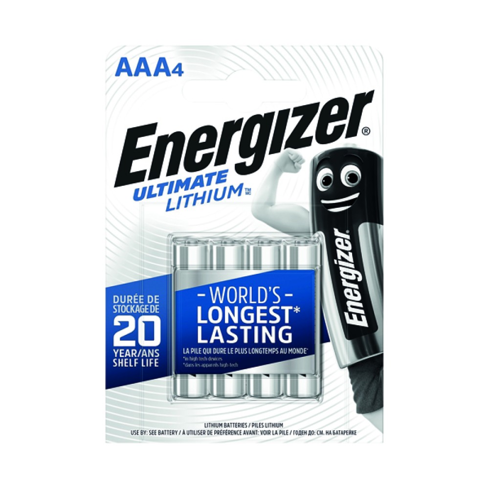 Energizer AAA Ultimate Lithium Batteries (4 Pack) 632965