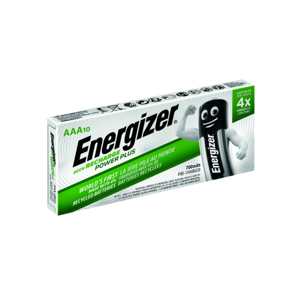 Energizer AAA Rechargeable Batteries 700mAh (10 Pack) 634355