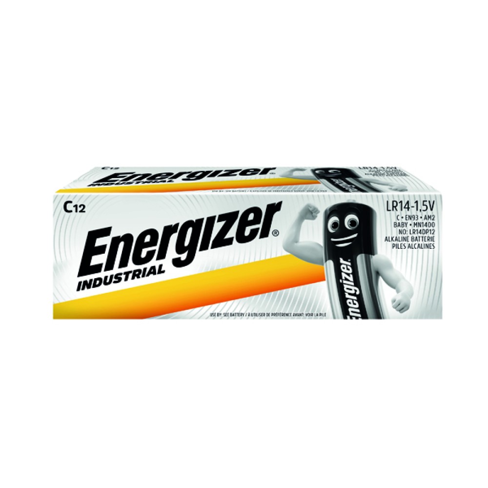 Energizer Size C Industrial Batteries (12 Pack) 636107