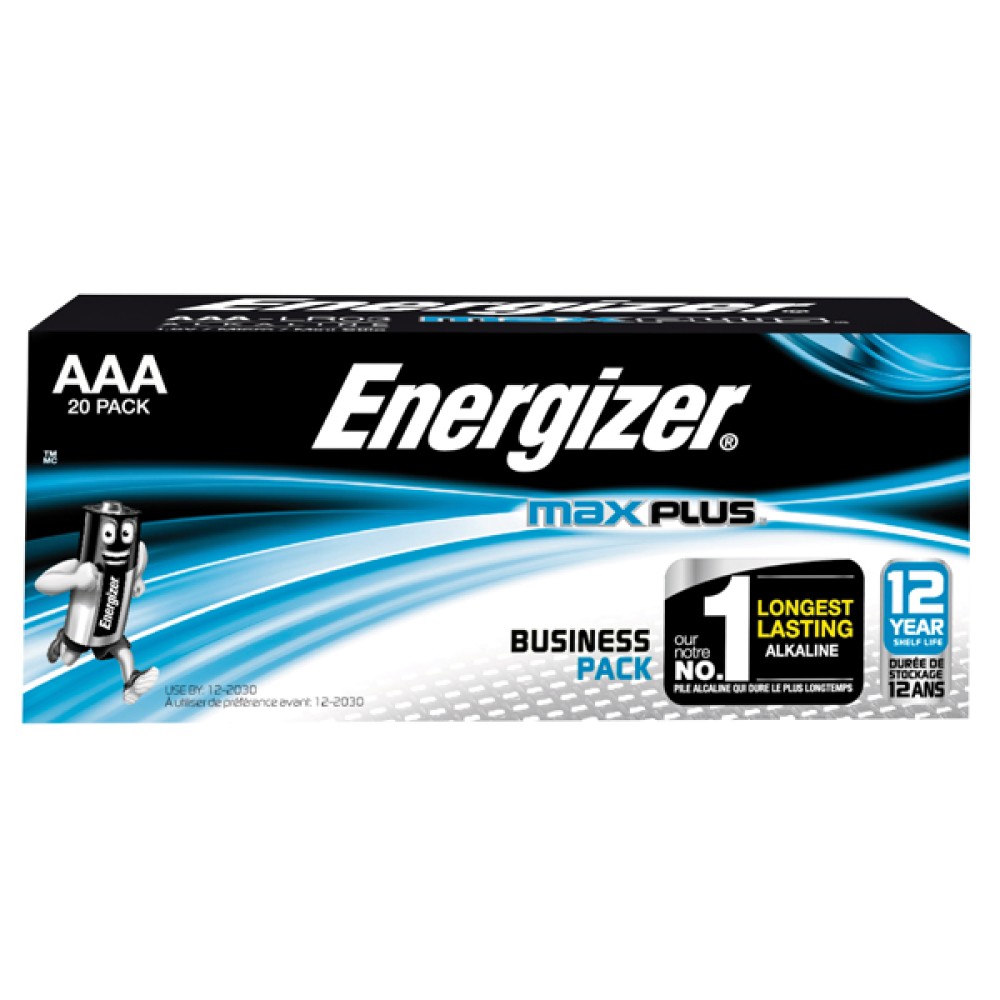 Energizer Max Plus AAA Batteries (20 Pack) E301322900