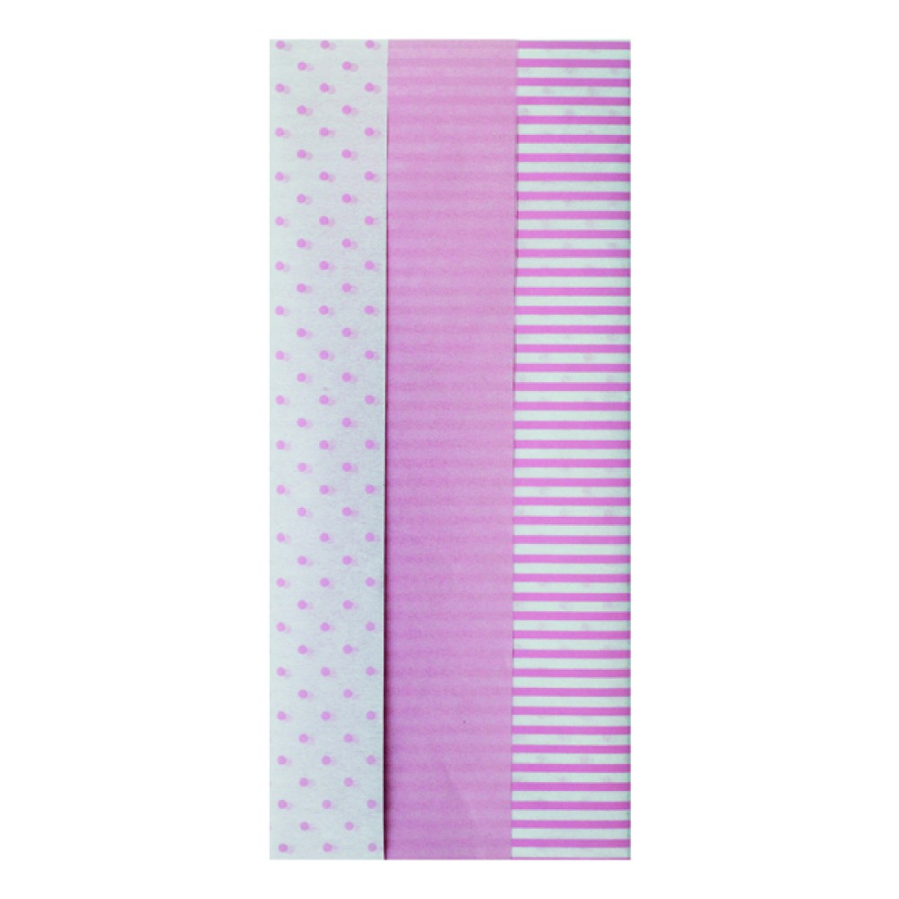 Pink Baby Tissue Paper (12 Pack) 26763-LP