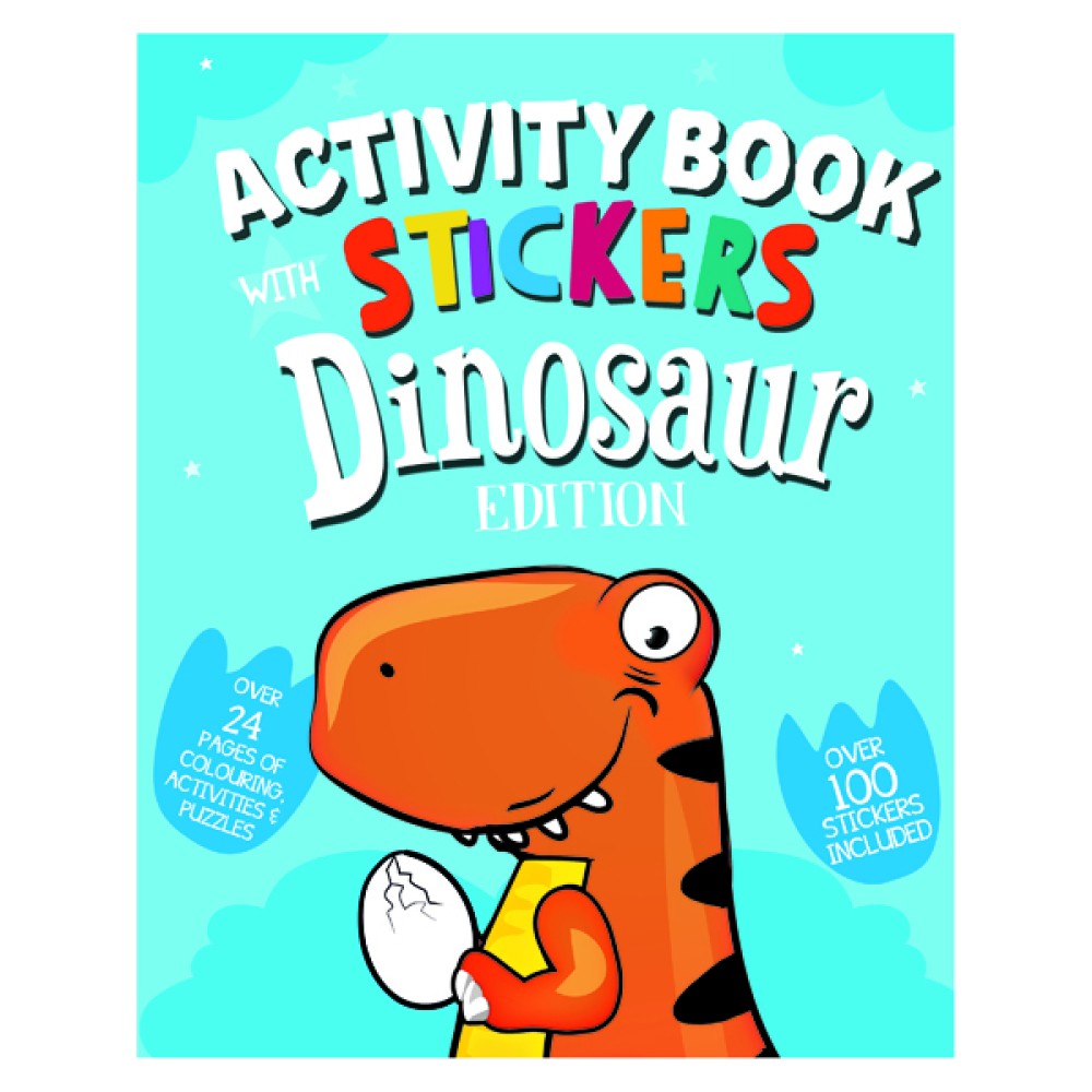 Dinosaur Activity Book with Stickers (12 Pack) 26064-DINO