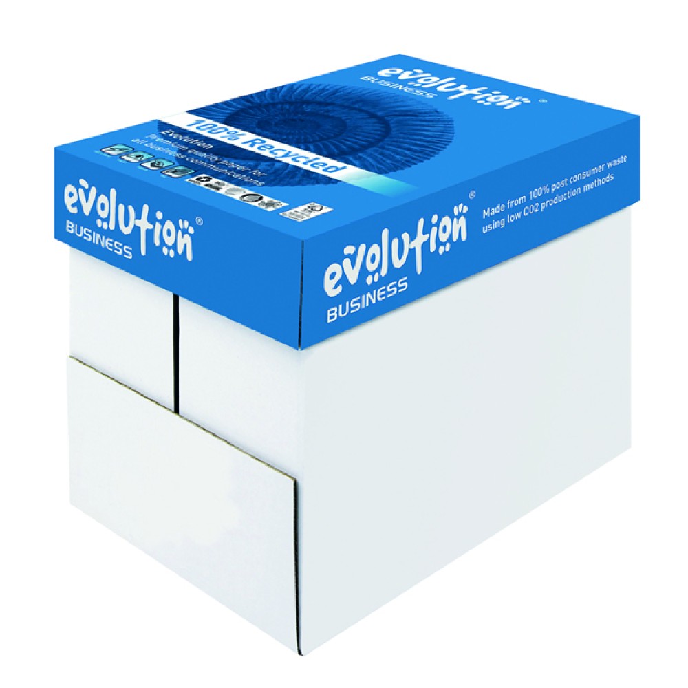 Evolution White A4 Business Recycled Paper 80gsm (2500 Pack) EVBU2180