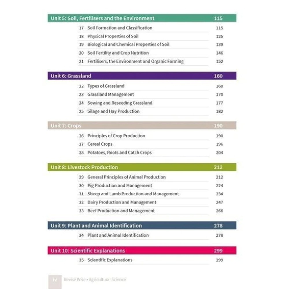 Revise Wise - Leaving Cert - Agricultural Science