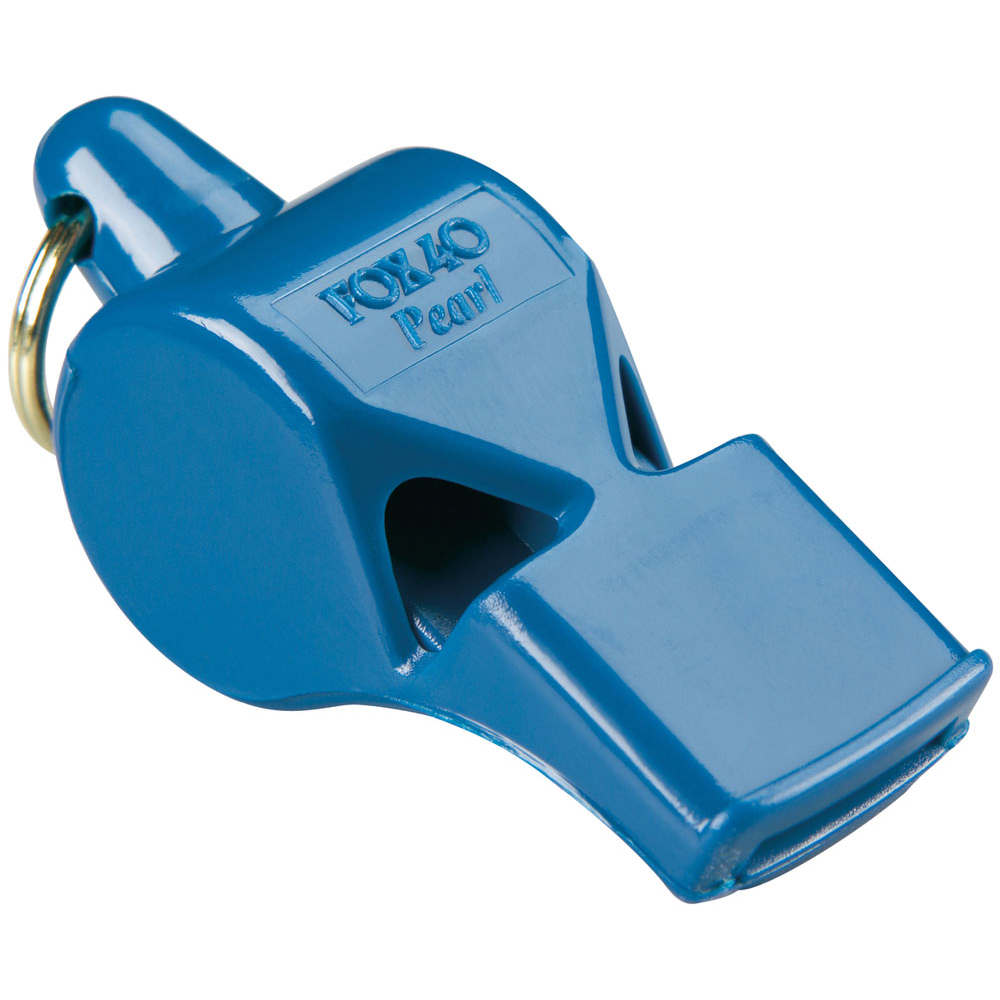 Fox 40 Pearl Safety Whistle and Strap (Blue)