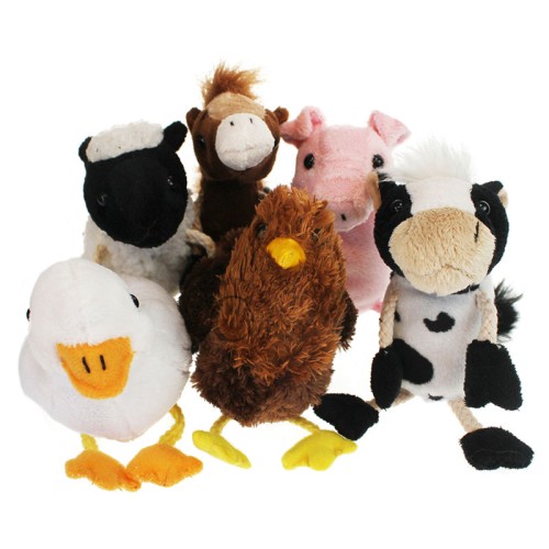  Farm Animals Set of 6 - Finger Puppets