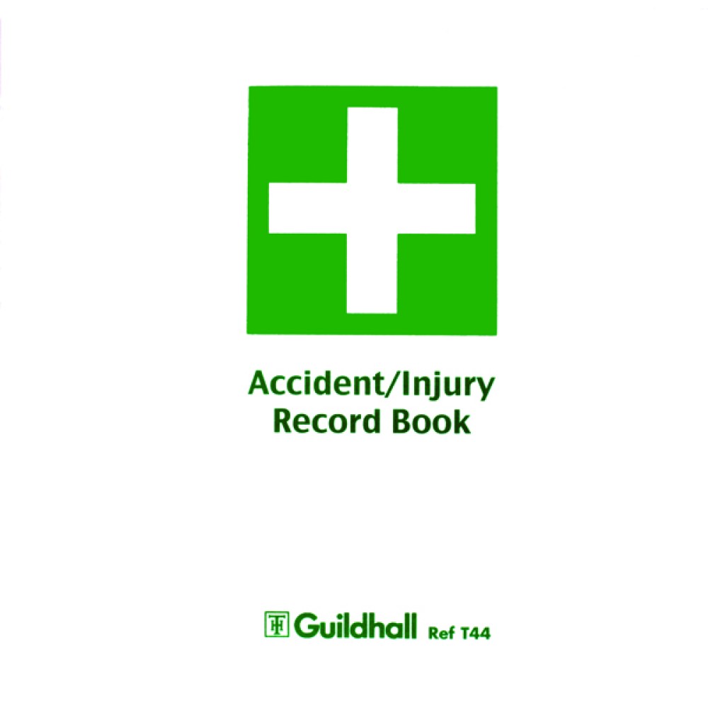 Guildhall Accident and Injury Book Compliant with Data Protection Act (5 Pack) T44