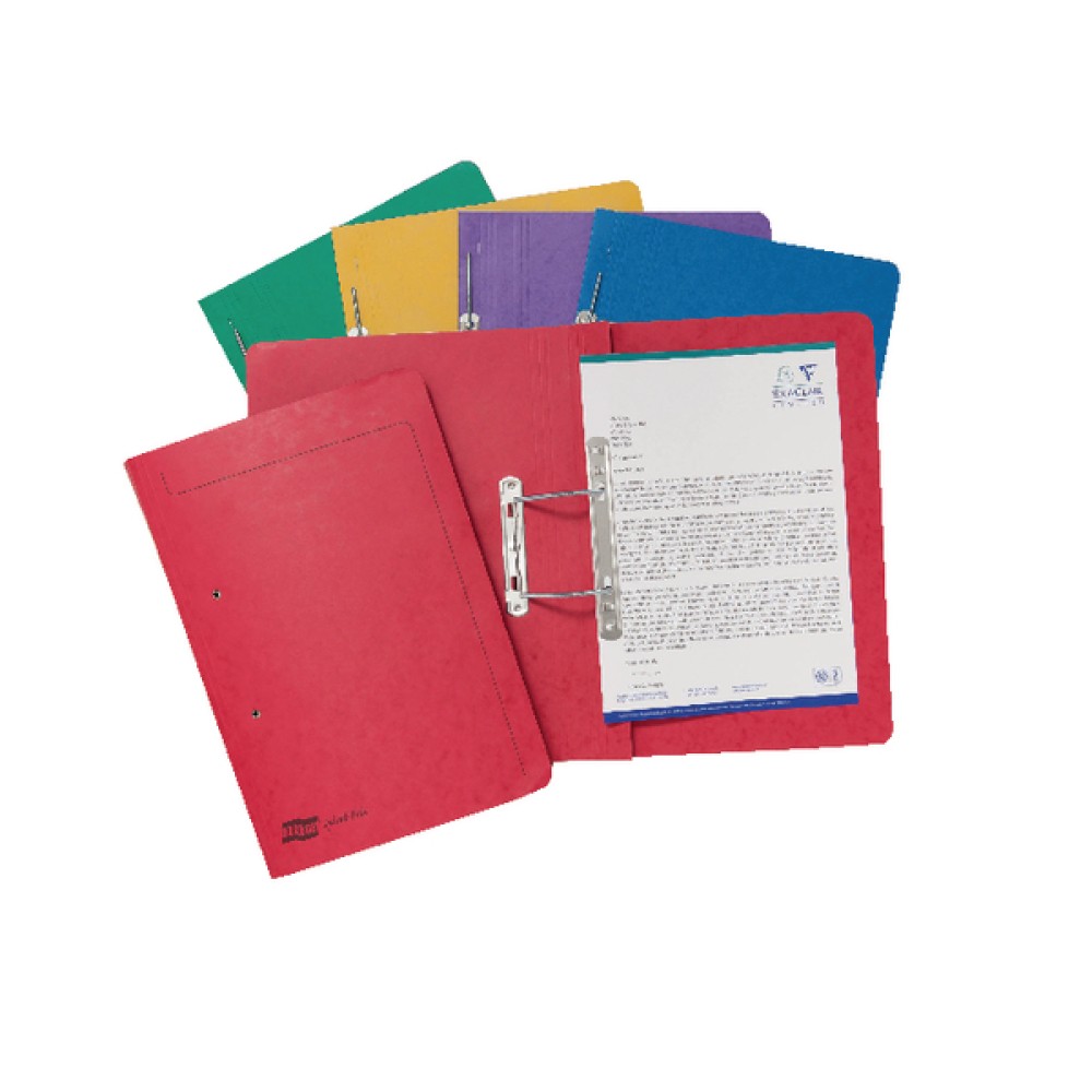 Exacompta Europa Spiral Files Foolscap Assorted (25 Pack) 3000