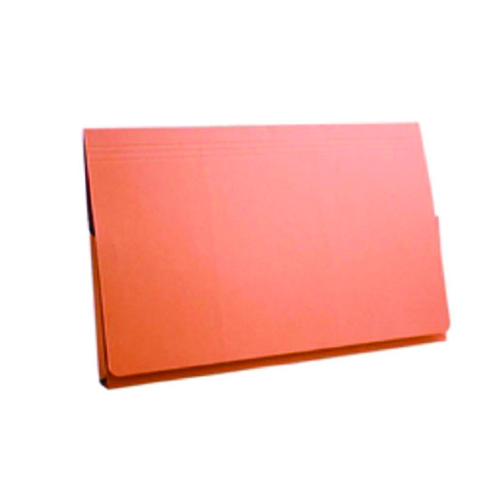 Exacompta Guildhall Full Flap Pocket Wallet Foolscap Orange (50 Pack) PW2-ORG