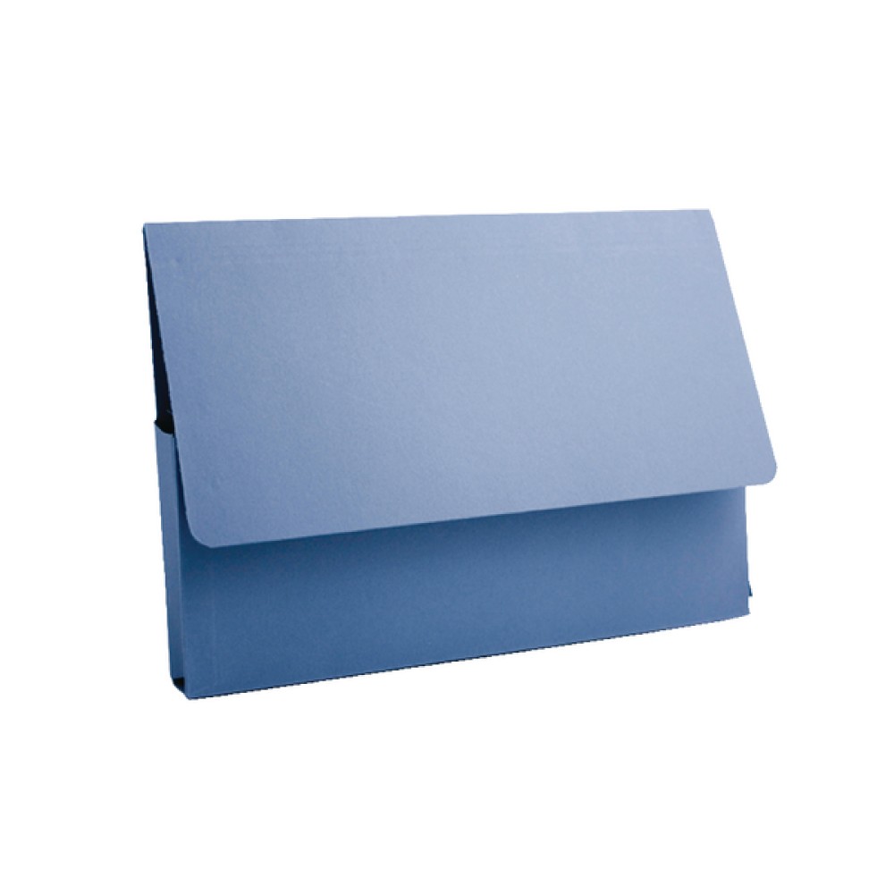 Exacompta Guildhall Document Wallet 285gsm A4 Blue (50 Pack) PDW4-BLUZ