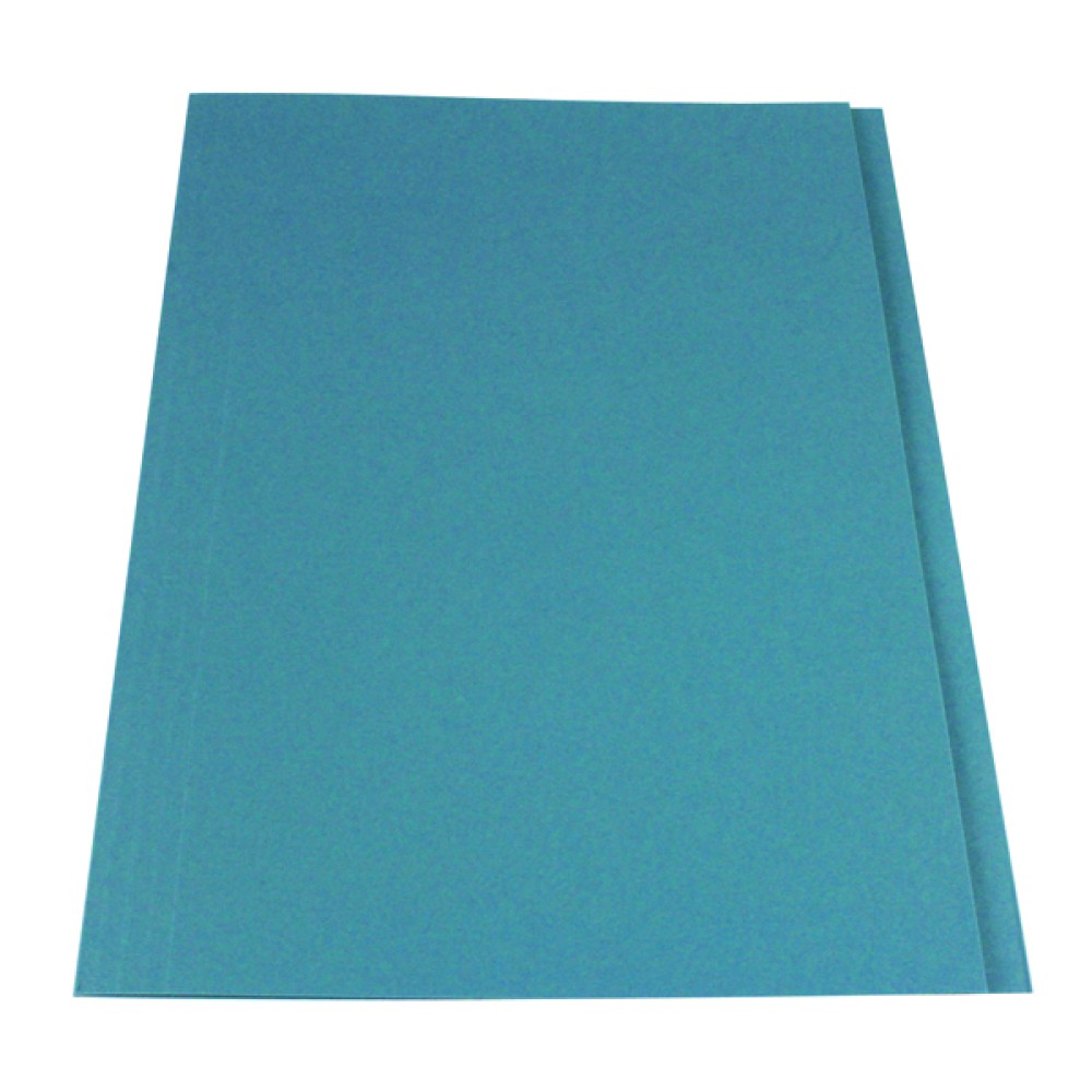 Exacompta Guildhall Square Cut Folder 315gsm Foolscap Blue (100 Pack) FS315-BLUZ