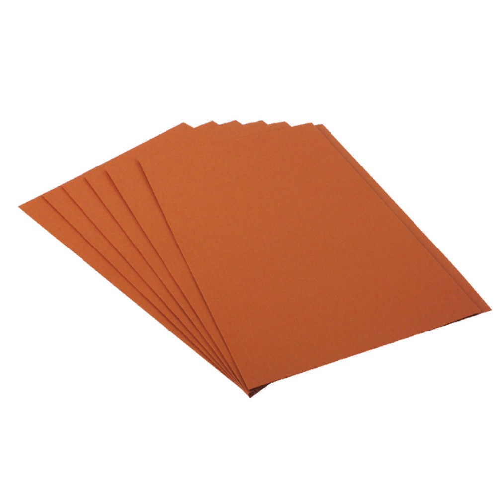 Exacompta Guildhall Square Cut Folder 315gsm Foolscap Orange (100 Pack) FS315-ORGZ