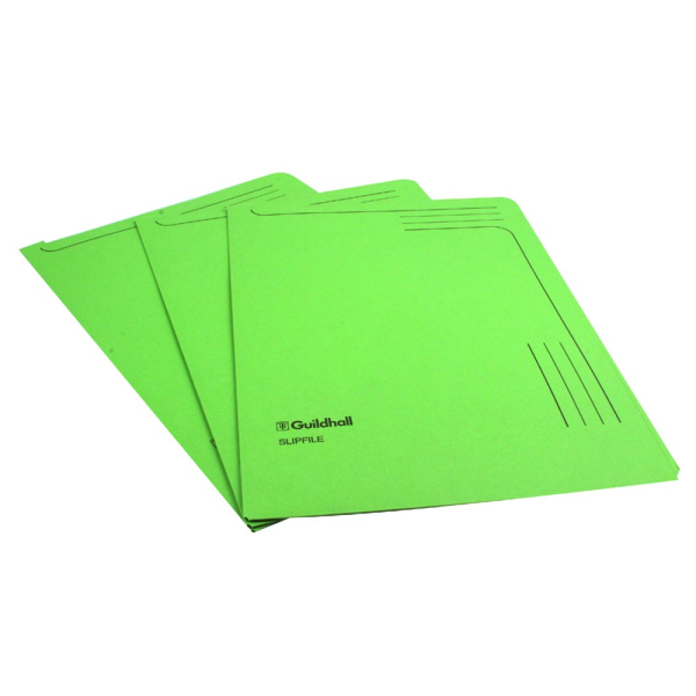 Exacompta Guildhall Slipfile Manilla 230gsm Green (50 Pack) 4603Z