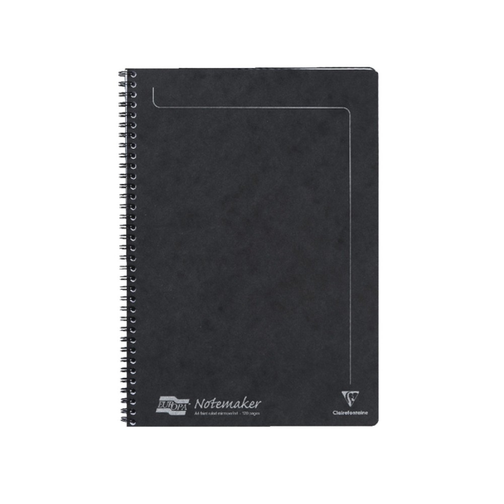 Clairefontaine Europa Notemakers Notebook A4 Black (10 Pack) 4862